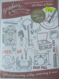 Stitcher's Revolution Iron-On Embroidery Pattern, SR4 Rock'n & Roll'n