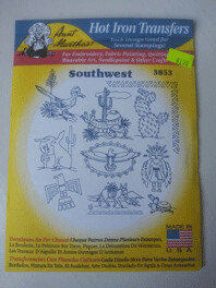 Aunt Martha's Hot Iron Transfers #3853, Southwest