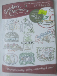 Stitcher's Revolutions Iron-On Embroidery Pattern, SR25 Spice of Life