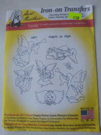 Aunt Martha's Iron-On Transfers #3887, Angels on High