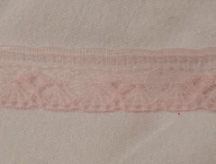Pink Polyester Lace 5/8" Wide x 36 Yard Reel