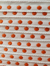 Circle Dot Trim in Orange 5/8" Wide x 36 Yard Reel