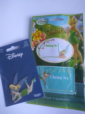 Wrights Disney Fairies Tinkerbell Iron-On Appliques, 2 Packages