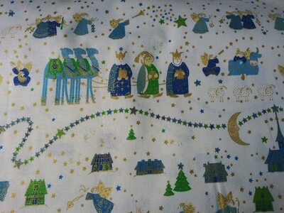 Holiday Minis by Turnowsky for QT Fabrics- White, Wise Men/Angels
