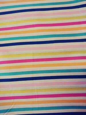 Multicolor Stripe Print