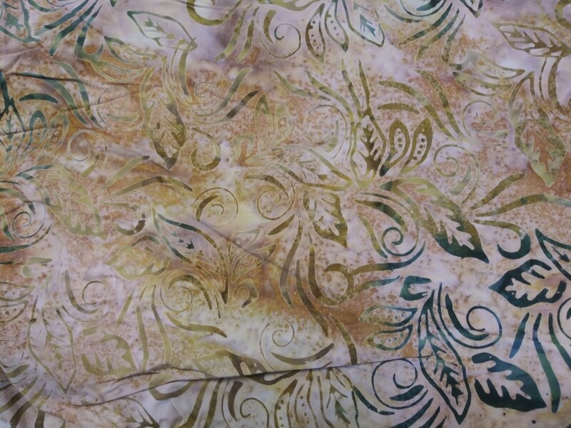 Banana Leaf Natural Moss, Bali Tropical Escape for Benartex, 3/4 yard