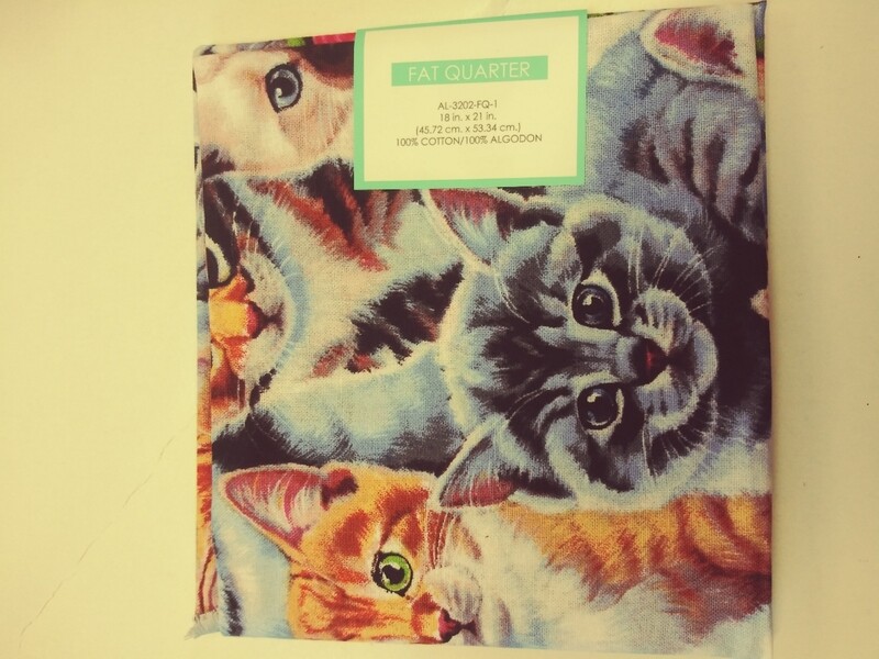 Cat Fat Quarter, 18" × 21"