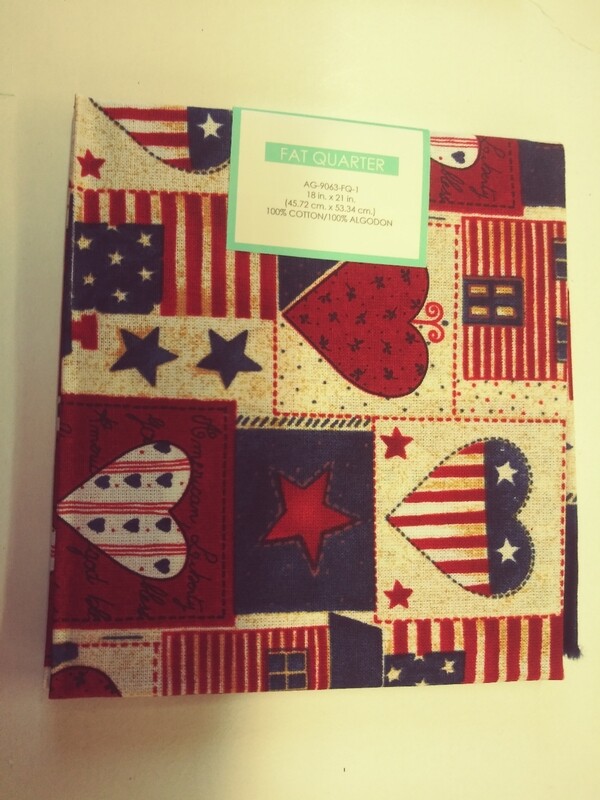 Patriotic Fat Quarter, 18 in. × 21 in.
