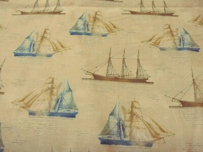 Tall Ships by Whistler Studios for Windham Fabrics, 1 3/4 Yard, End of Bolt