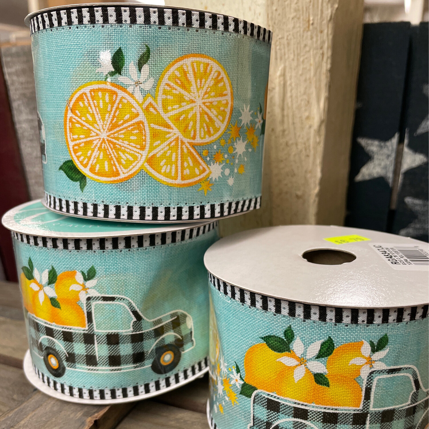 Lemon Truck On Aqua