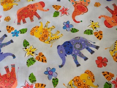 Playful Elephants byTurnowsky for Quilting Treasures
