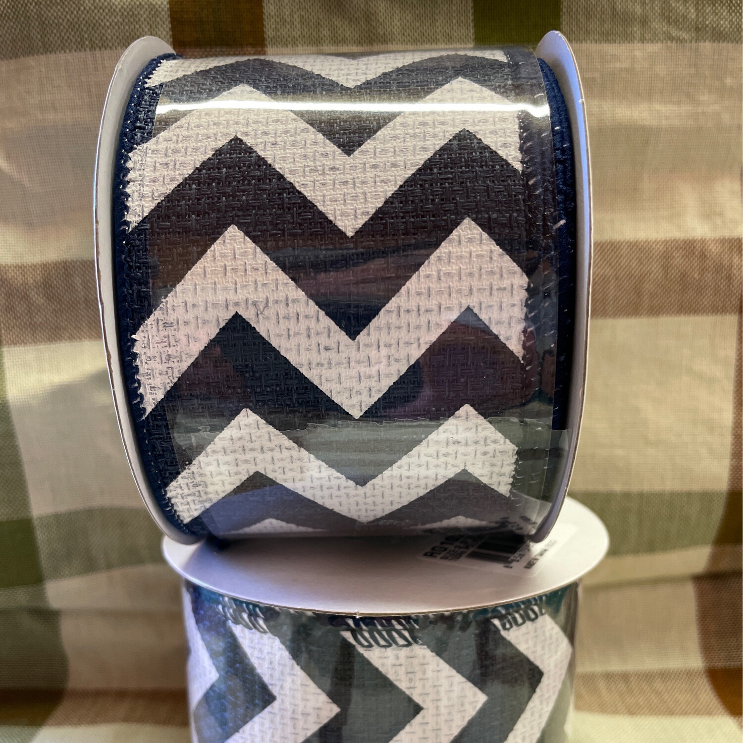 Navy & White Chevron