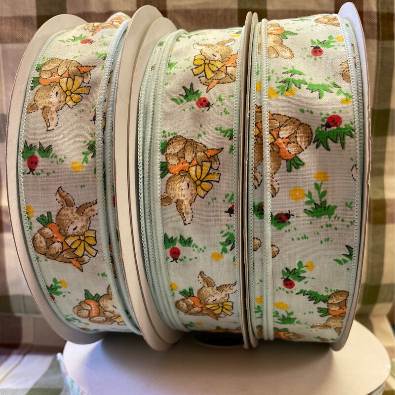 Vintage Bunny Cloth Ribbon