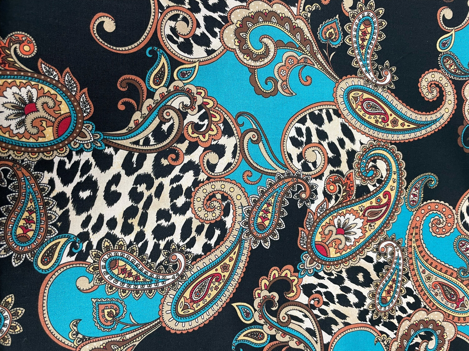 Isabella Leopard Print & Paisley By Quilting Treasures