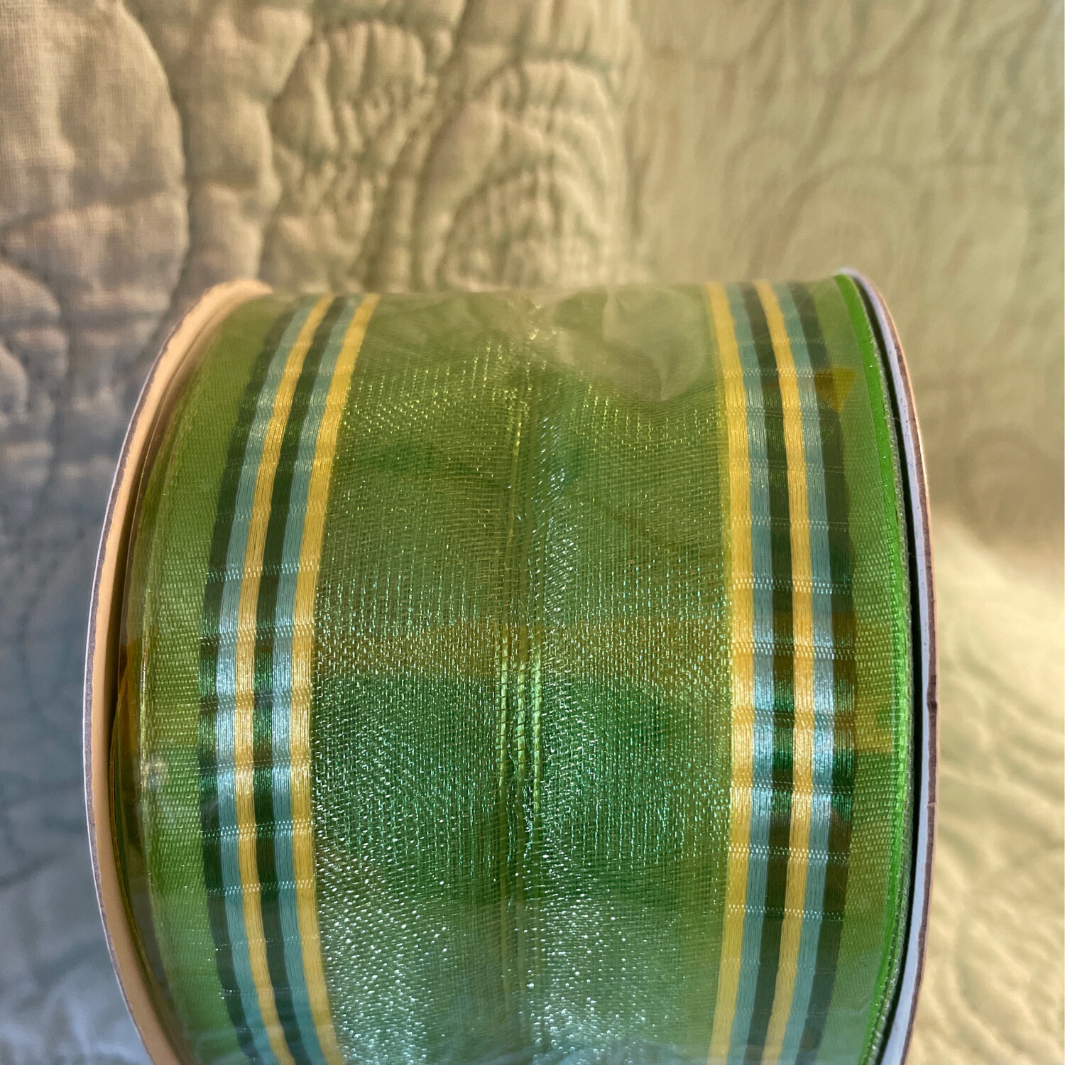 Lime Stripe Spring Weave