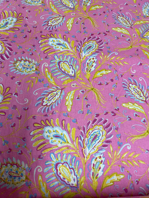 Dena Designs Sunshine -Linen- Heather. Pink. For Free Spirit. 45% Cotton 55% Linen. 54/55” Wide.