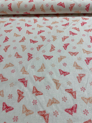 Butterfly Linen Blend By Four Seasons Quilt Shop.52” Linen 48% Rayon. 54” Wide.