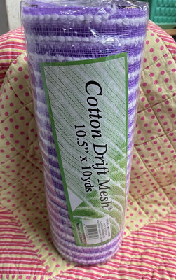 Cotton Drift Mesh 10.5 X 10 Lavender/ White