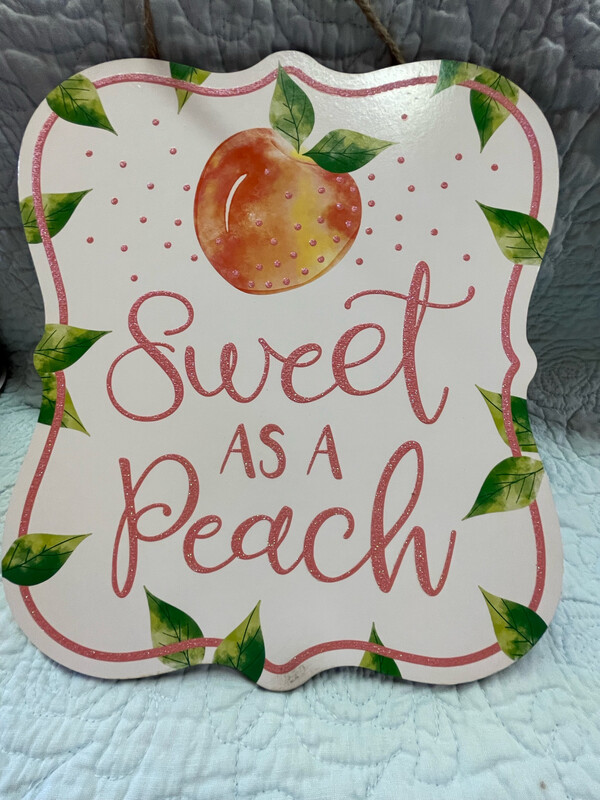 Peach mdf Sign