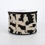 2.5' X 10 Yard Cat Silhouette Ribbon