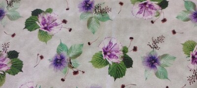Emma, Gray Floral by QT Fabrics