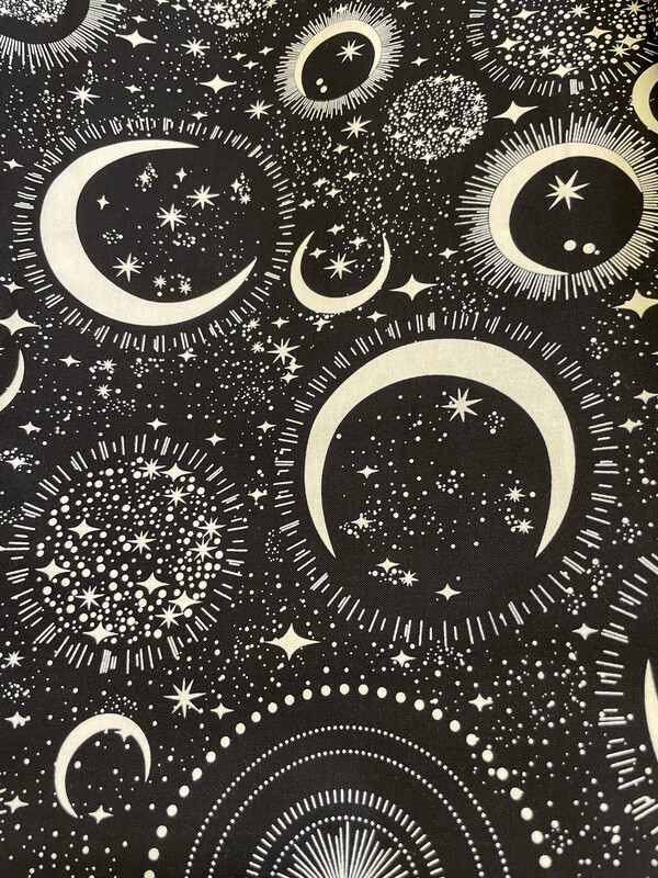 Glow In The Dark Moon And Stars By Timeless Treasures