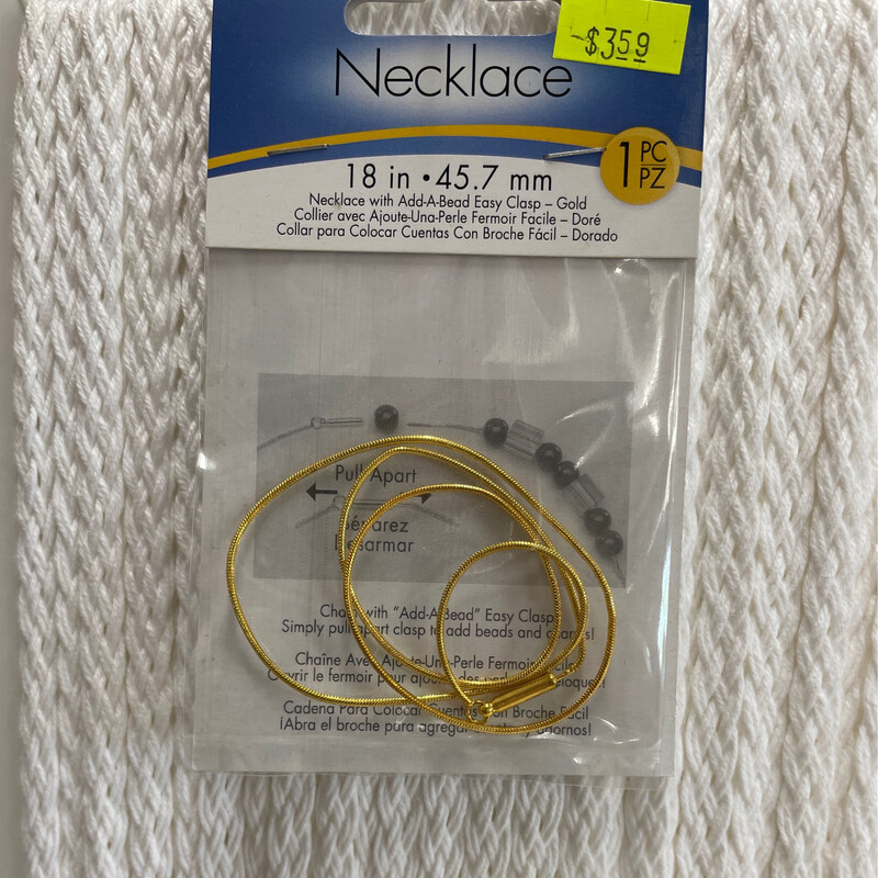 Necklace With Add A Bead Easy Clasp