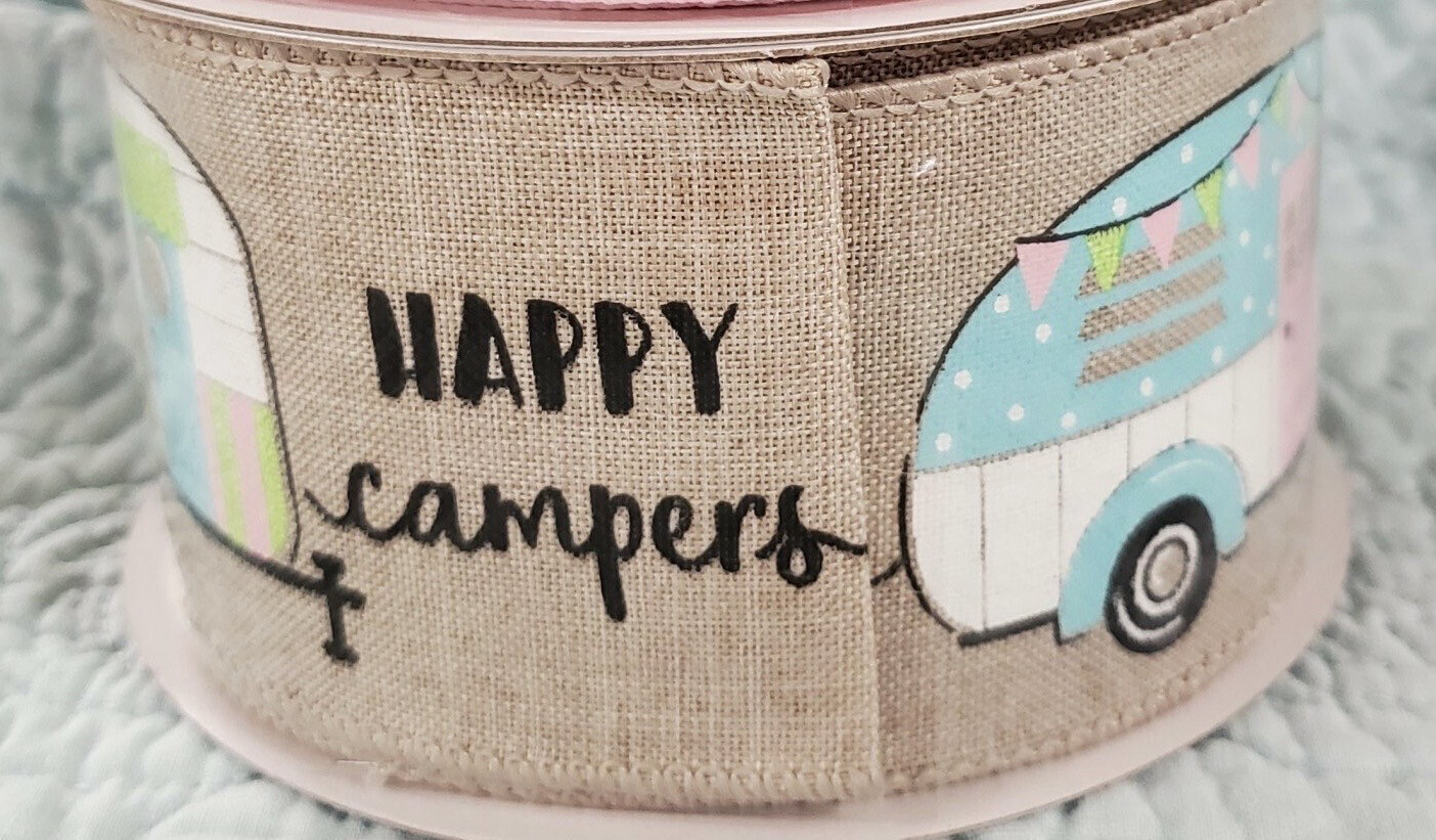Camper Ribbon Tan 2.5 X 10 Yds.
