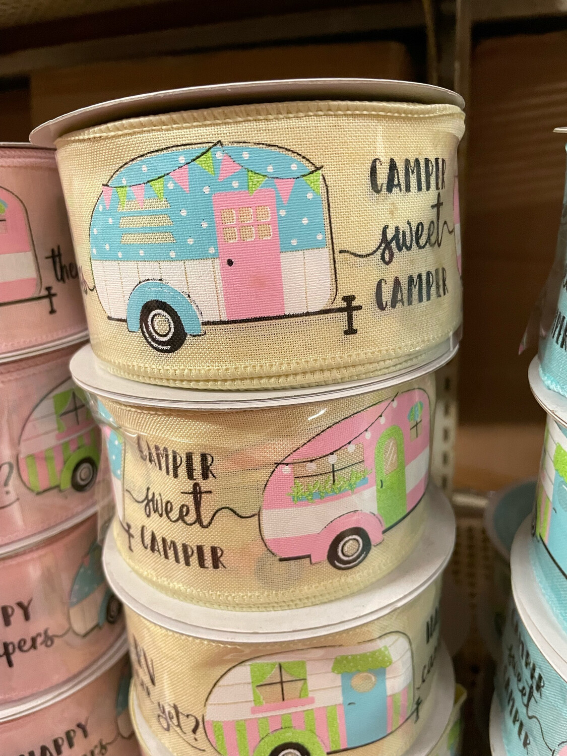Camper Ribbon Yellow 2.5 X 10 Yds.