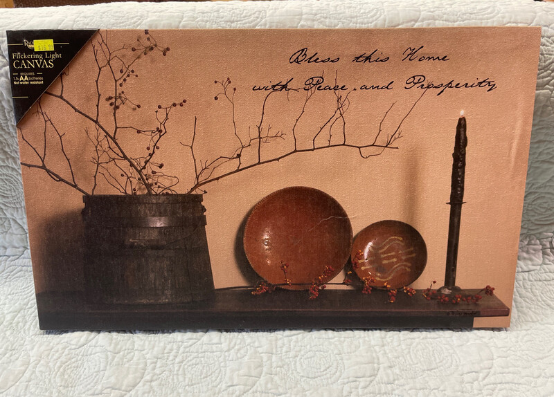 Bless This Home Lighted Canvas By Billy Jacobs