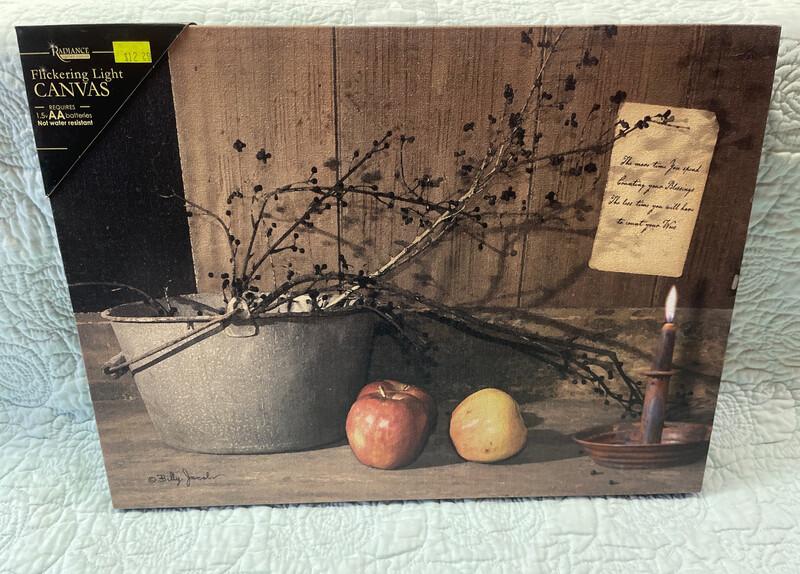 Count Your Blessings Lighted Canvas By Billy Jacobs