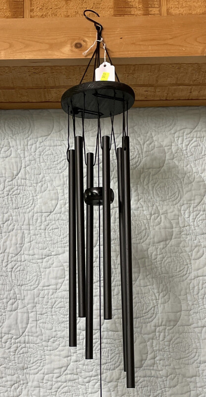 Black Wood And Metal Windchime