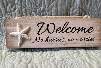 Welcome Beach Sign
