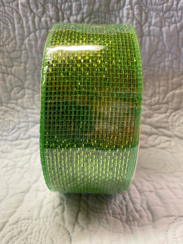 2.5” X 25yds. Lime Green Mesh