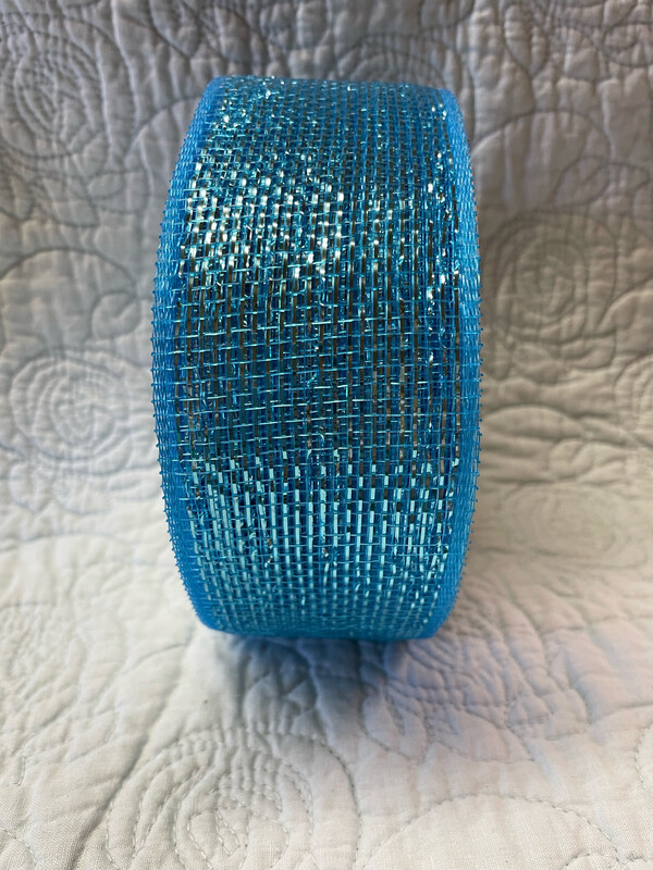 2.5” X 25 Yds. Turquoise Mesh