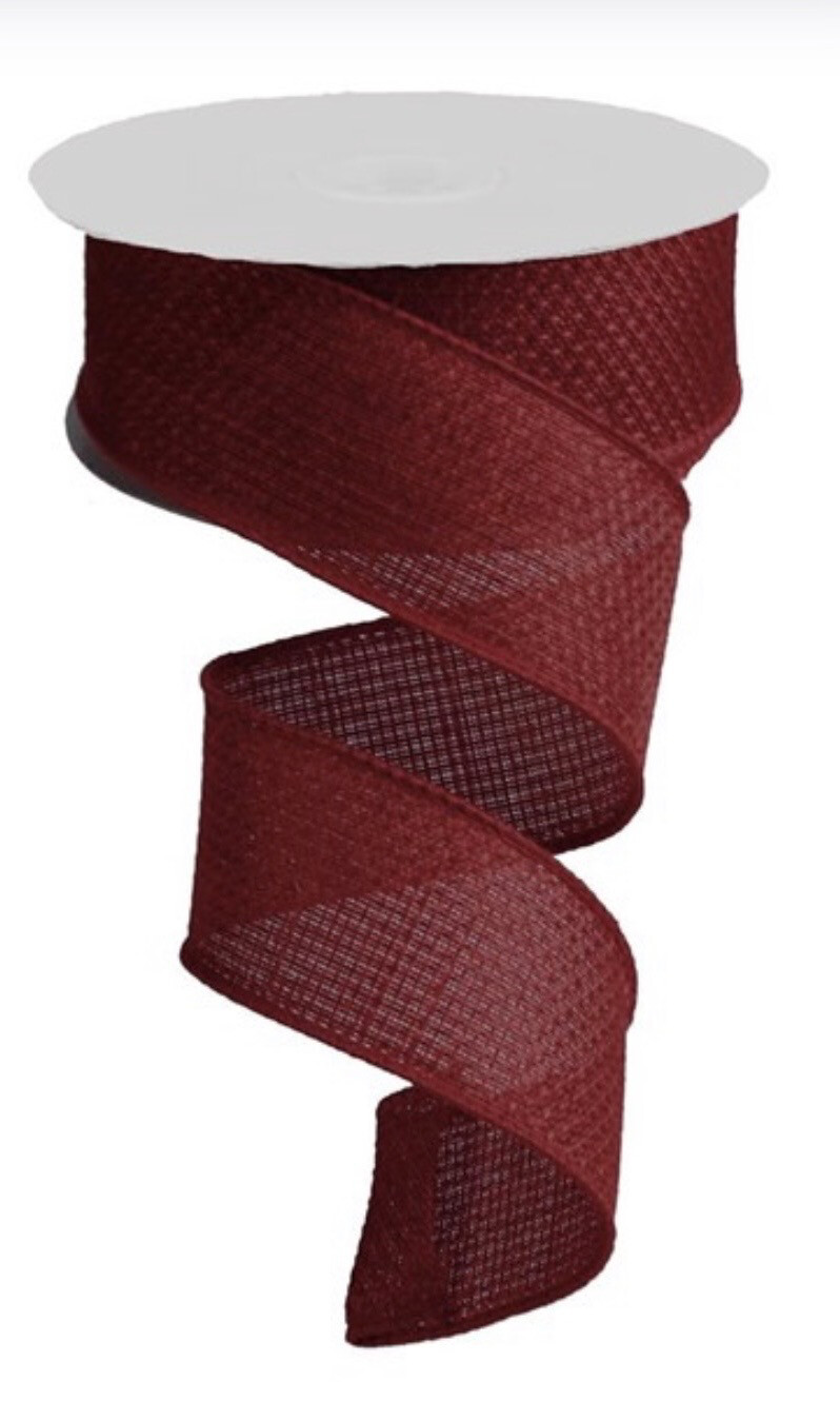Burgundy Cross Royal 1.5” X 10 Yds. 