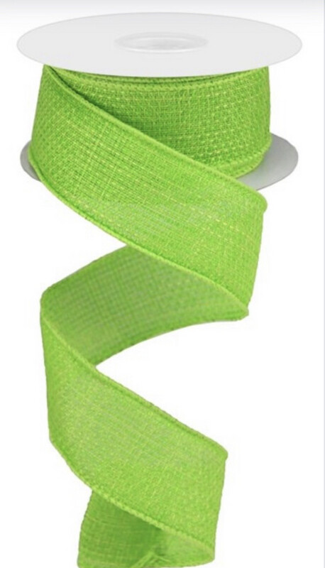 Lime Green Cross Royal 1.5” X 10 Yds. 03594