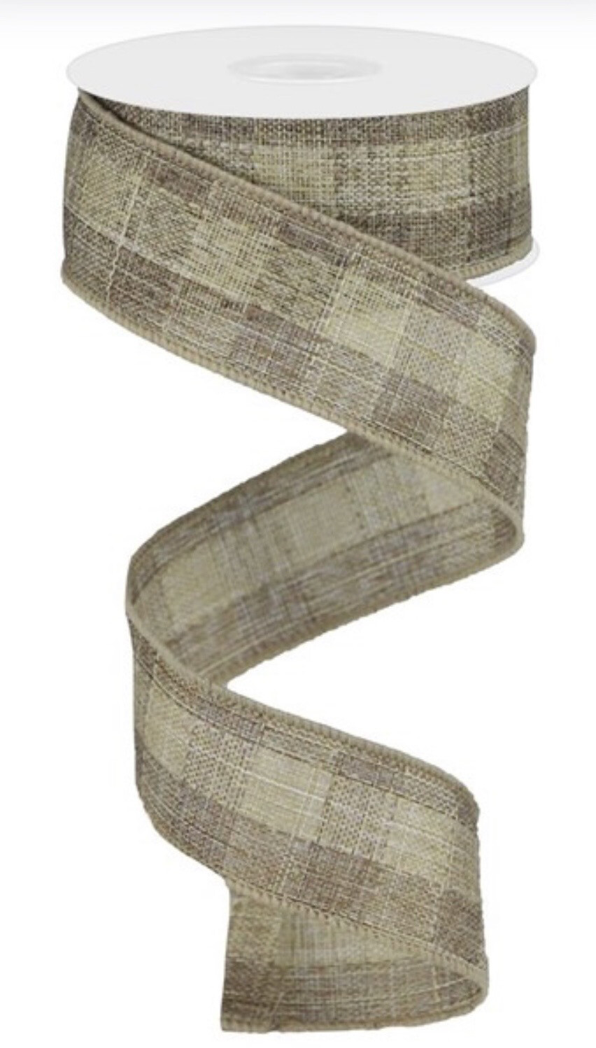Woven Royal Burlap Check