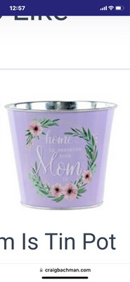 Lavender Mom Bucket With Liner