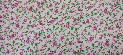 Pink Floral Calico Print