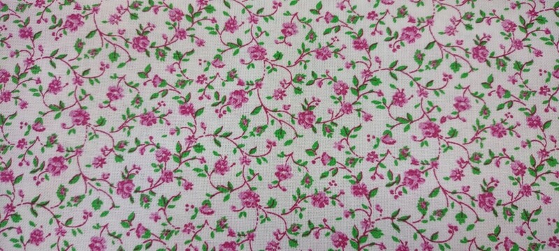 Pink Floral Calico Print