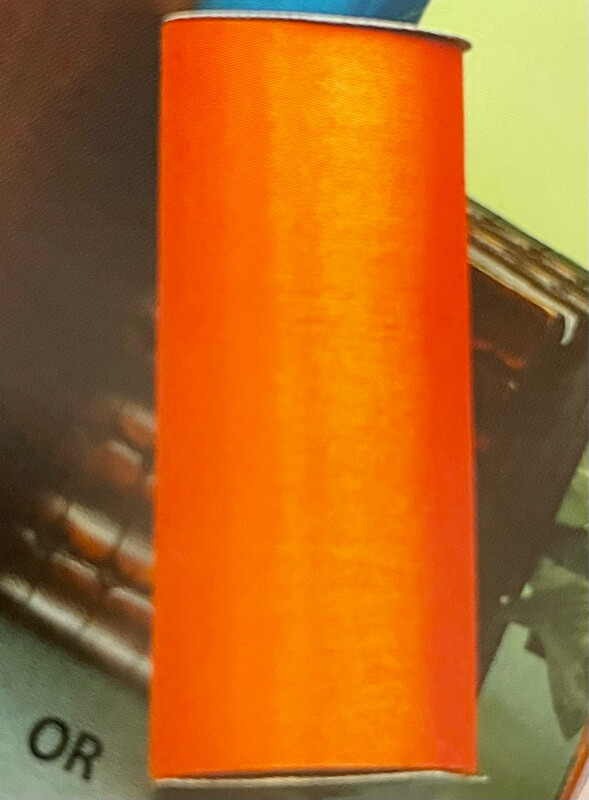 Orange 6” Organza 25 Yds.