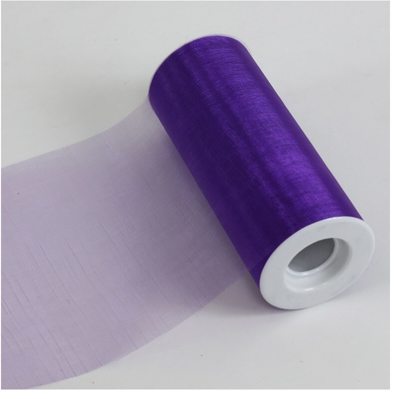 Purple 6” Organza 25 Yds.