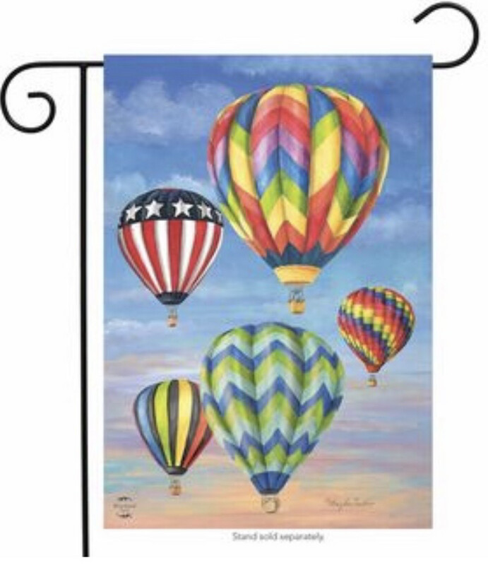 "Hot Air Balloons" garden flag- 12.5"x 18"