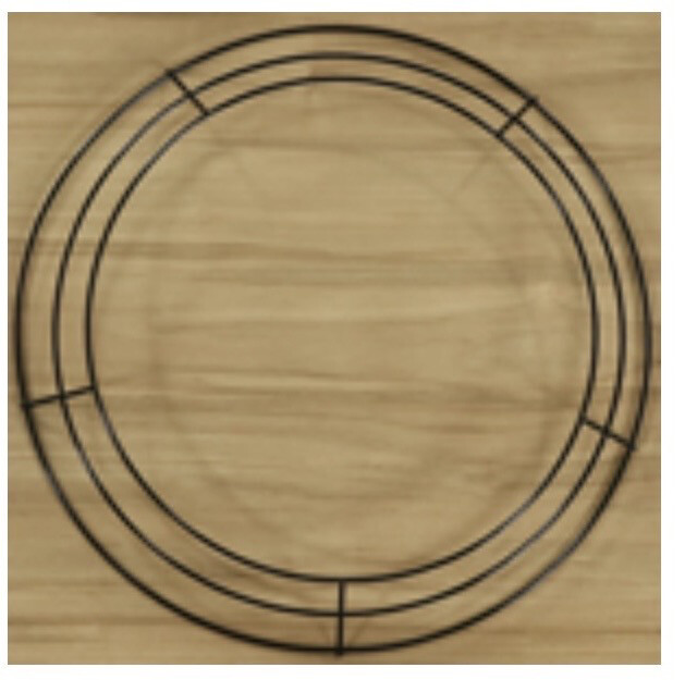 12” Three Ring Metal Wreath Form