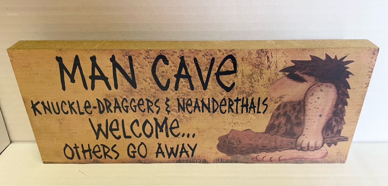 Knuckle Draggers Man Cave Sign