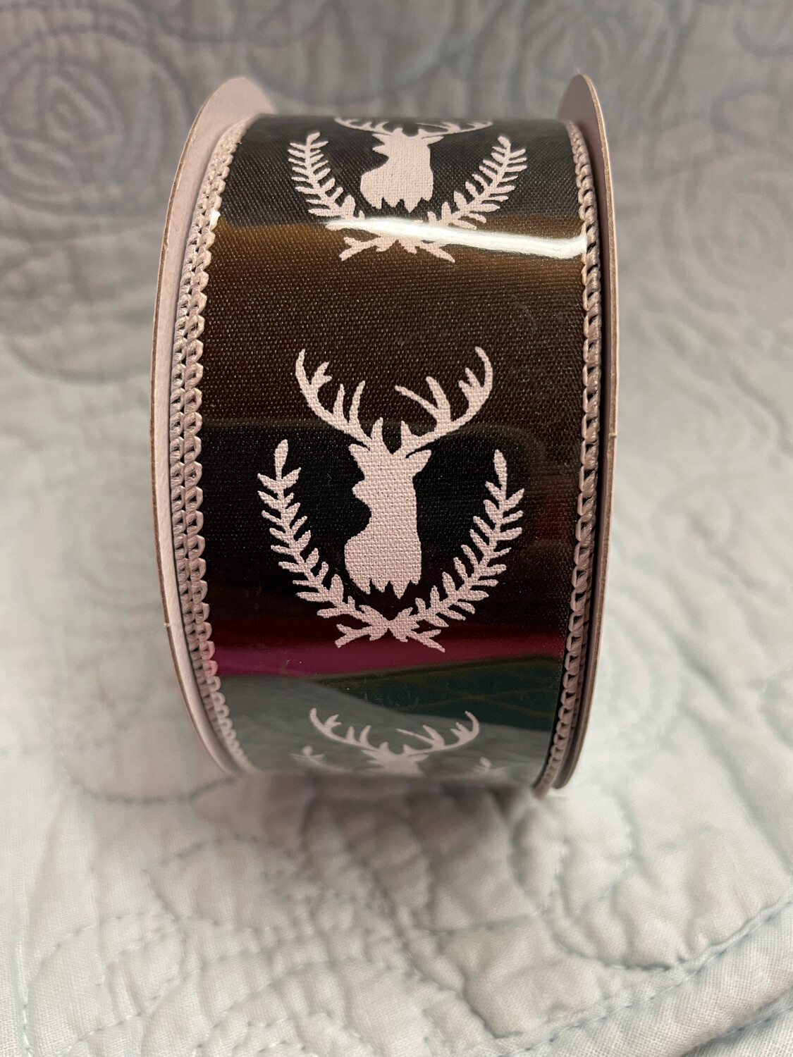 Black With Deer Head 1.5” X 10 Yd.