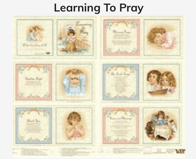 Learning To Pray Soft Book Panel By Vip For Cranston