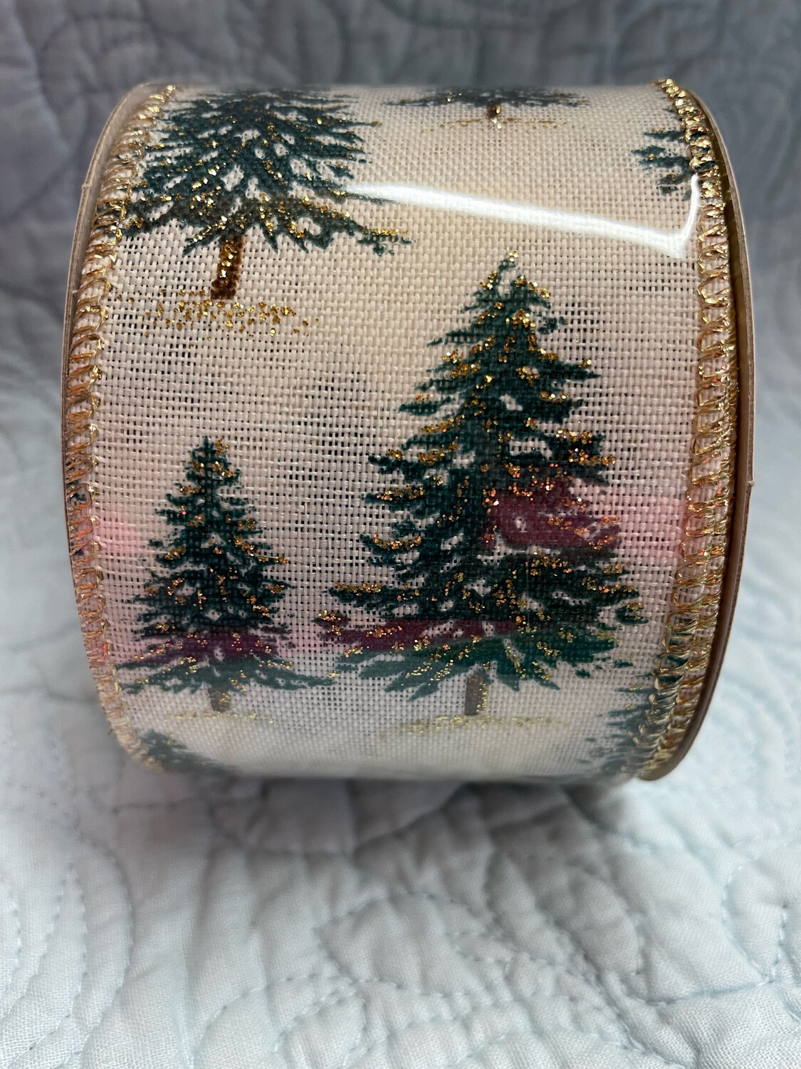 Christmas Trees On Ivory