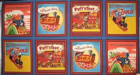 The Little Engine That Could Fabric Panel by VIP for Cranston, 23" x 44"